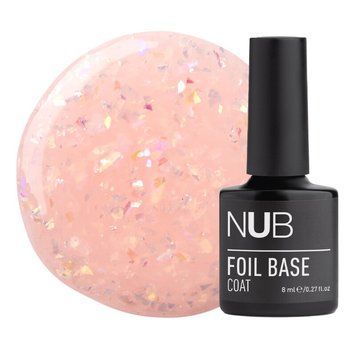 Основание каучуковое с поталью NUB Foil Base Coat №04 Розовый 8 мл 0000000021690 фото