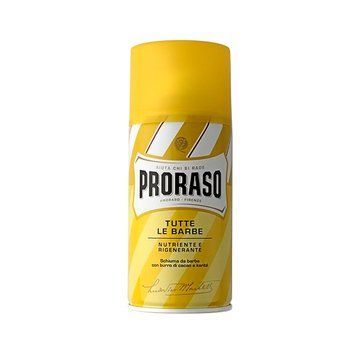 Пена увлажняющая для деликатного бритья с маслом ши и какао Proraso Shaving Foam Yellow Line 400 мл 0000000010799 фото