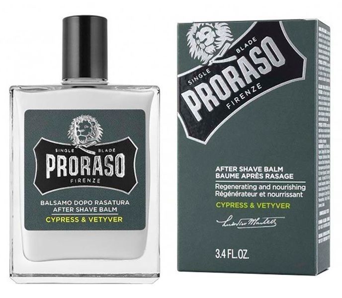 Набір подарунковий для догляду за бородою з 3-х предметів Proraso beard kit Cypress & Vetyver 0000000010786 фото