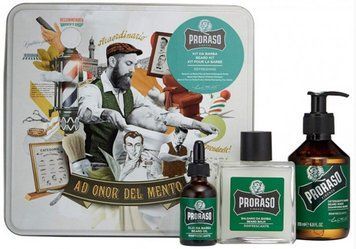 Набір подарунковий для догляду за бородою з 3-х предметів Proraso Beard Kit Refresh 0000000010787 фото