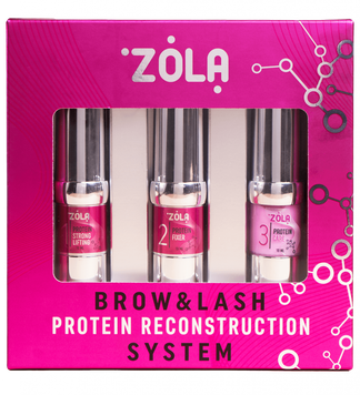 Набор для ламинирования Zola Brow&Lash Protein Reconstruction System 0000000020551 фото
